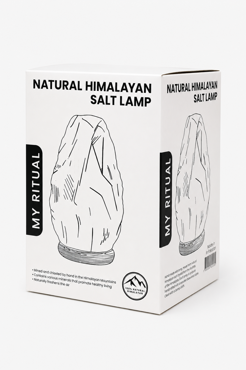 Himalayan Salt Lamp 8–10 Inch with Bulb & Cord - 4 Pcs/Case