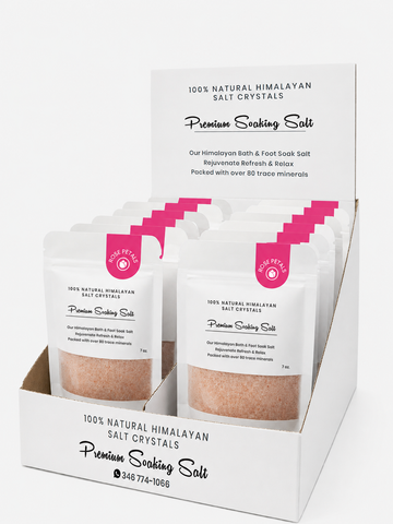 Premium Natural Himalayan Bath Salt Sand – 7 oz 48 Bags/Case