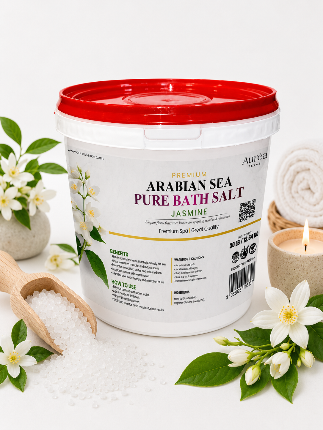 Premium Arabian Sea Bath Salt – 30 lb Bucket