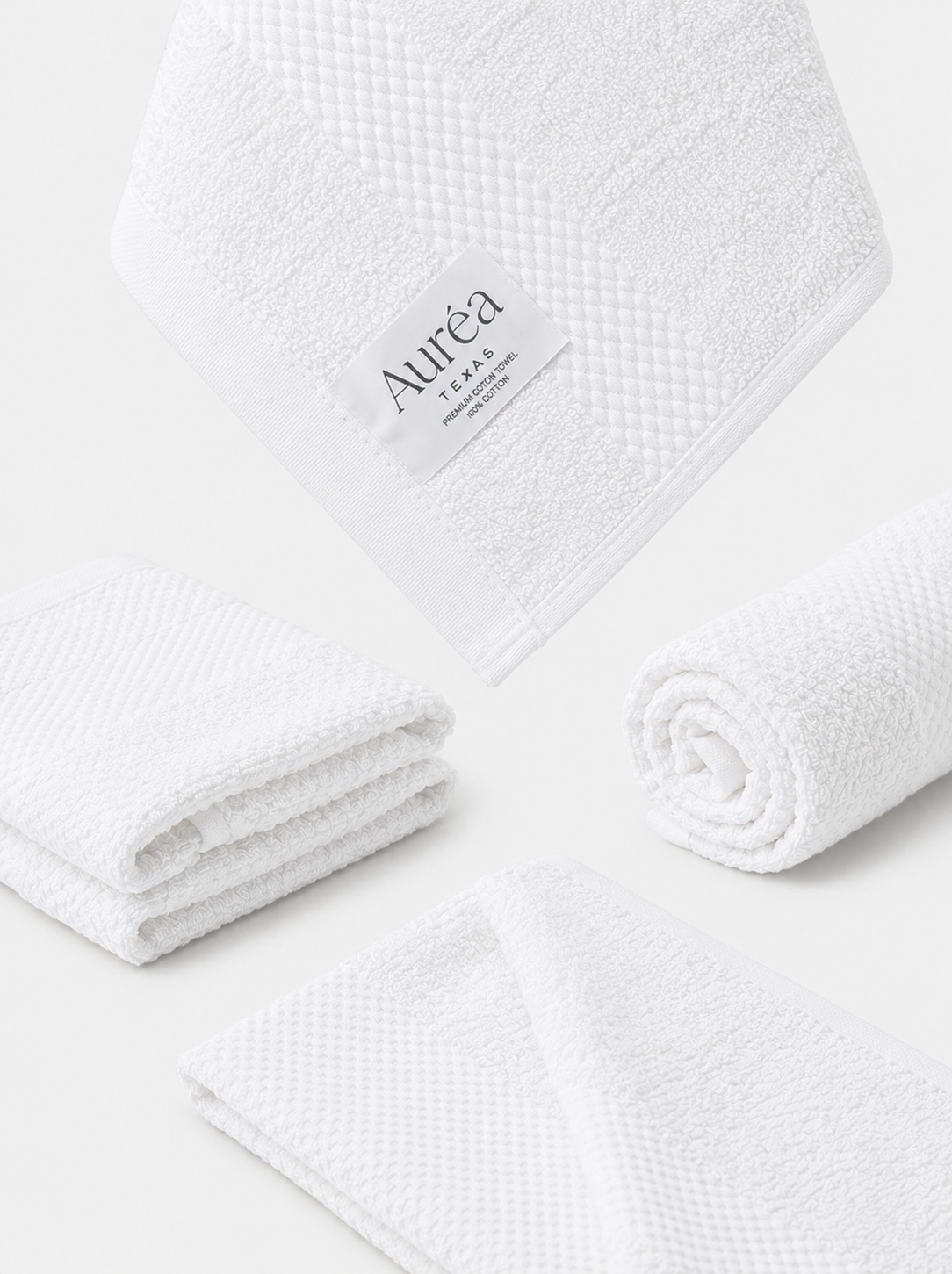 Premium Pure Snow White Hand Towel – 3 lb (16 x 27) | 10 Dozen Case