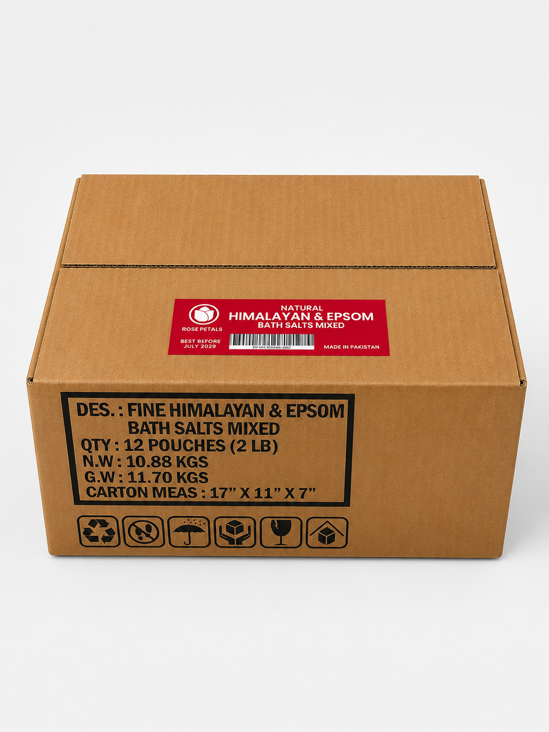 2 lb Himalayan Bath Salt Crystals — Case of 12