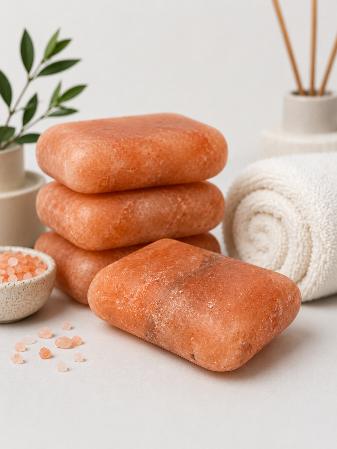 Himalayan Soap Shape Massage Stones — Wholesale 1 Pcs/Box, 10 Pcs Case