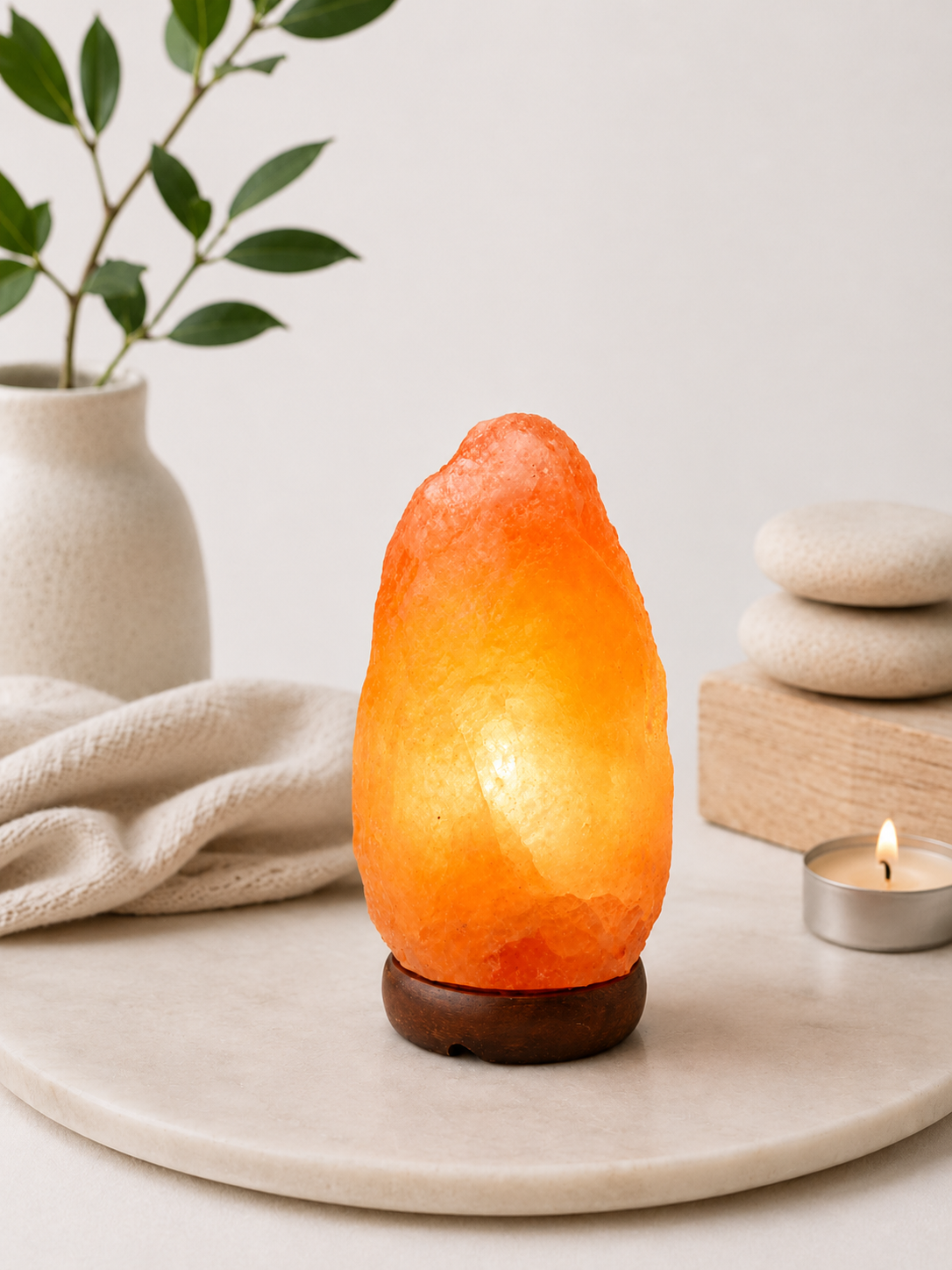 Himalayan Salt Lamp 8–10 Inch with Bulb & Cord - 4 Pcs/Case
