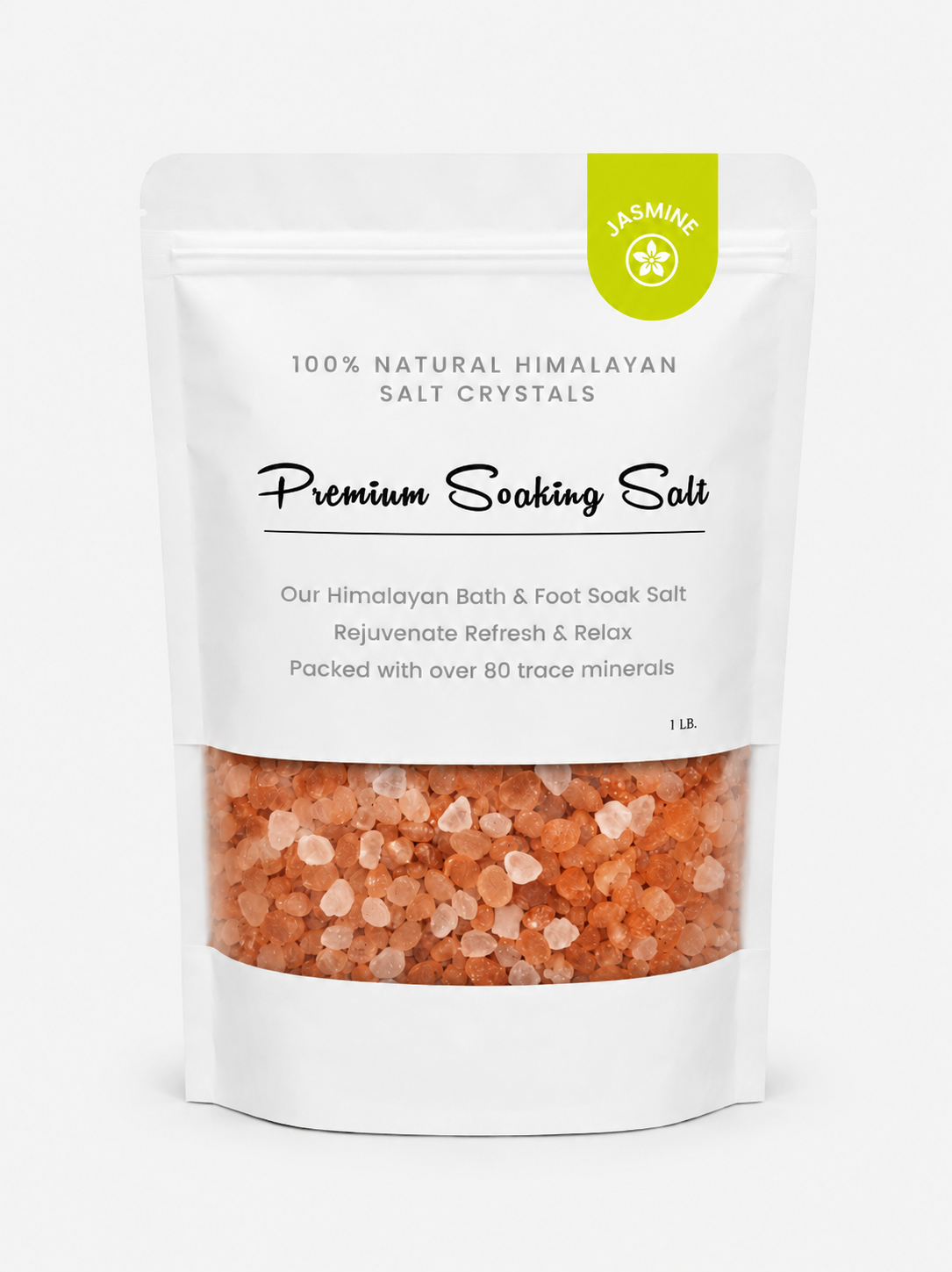 Premium Natural Himalayan Bath Salt Crystals – 1 lb 24 Pouches/Case