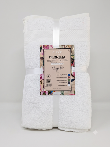 Premium Pure Snow White Hand Towel – 3.5 lb (16 x 29) 10 Dozen/Case