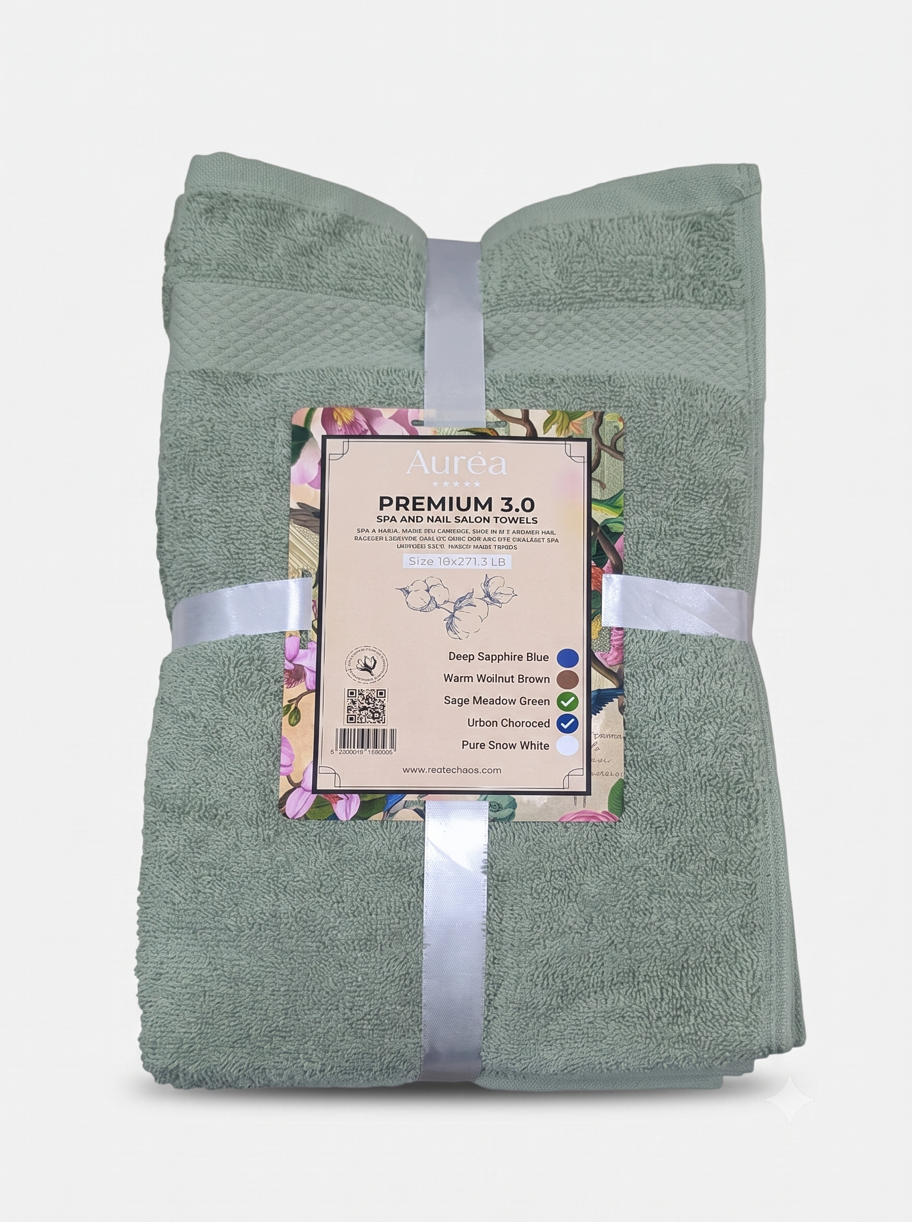Premium Sage Meadow Green Hand Towel – 3 lb (16 x 27) | 10 Dozen Case