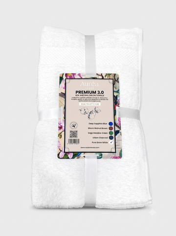 Premium Pure Snow White Hand Towel – 3 lb (16 x 27) | 10 Dozen Case