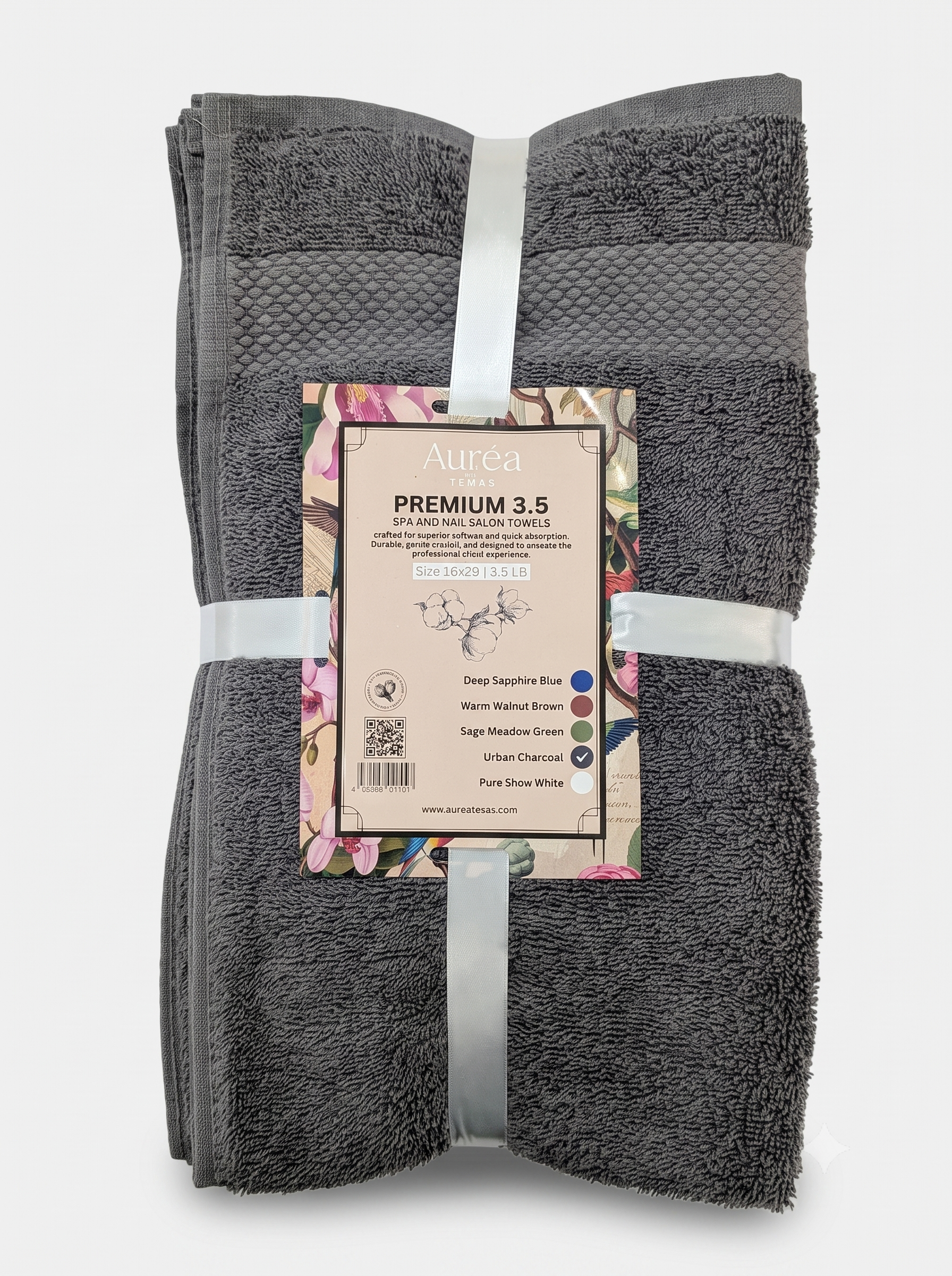 Premium Urban Charcoal Hand Towel – 3.5 lb (16 x 29) | 10 Dozen Case