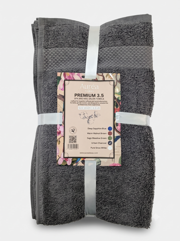 Premium Urban Charcoal Hand Towel – 3.5 lb (16 x 29) | 10 Dozen Case