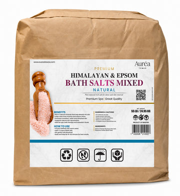 Premium Himalayan & Epsom Mixed Bath Salt – 55 lb Bag