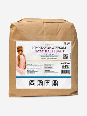Premium Himalayan & Epsom Fizzy Bath Salt – 55 lb Bag