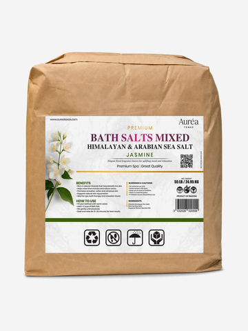 Premium Himalayan & Non-Refined Sea Salt Bath Blend – 55 lb Bag