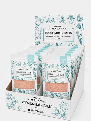 Premium Himalayan Pink Bath Salt – 5 oz, 48 Bags/Case