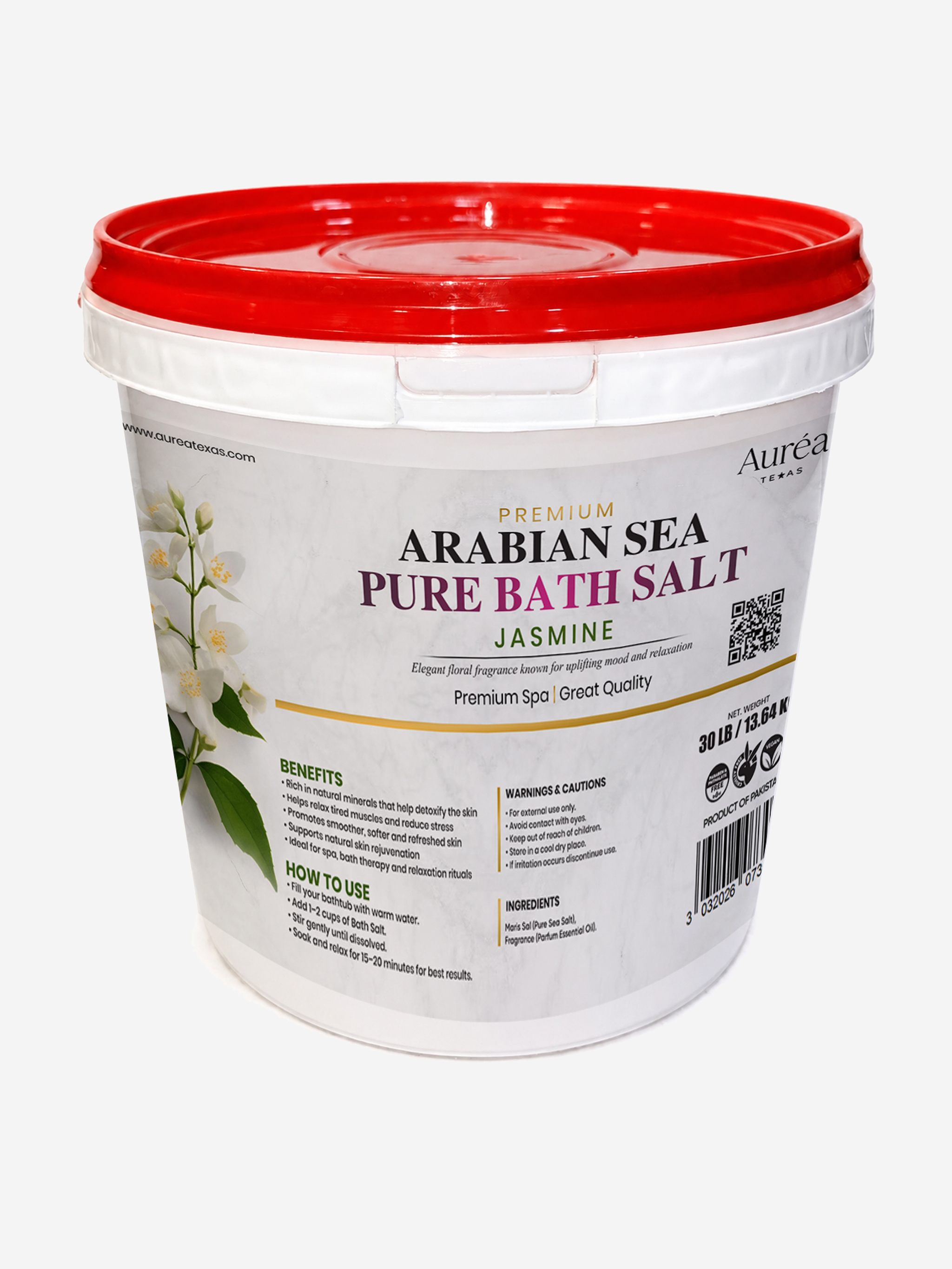 Premium Sea Salt Bath Salt – 30 lb Bucket