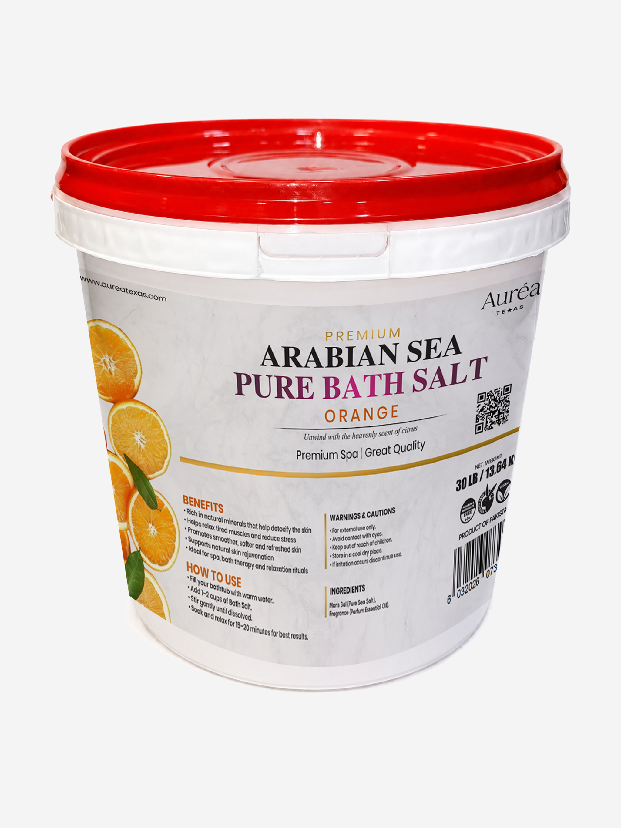 Premium Sea Salt Bath Salt – 30 lb Bucket