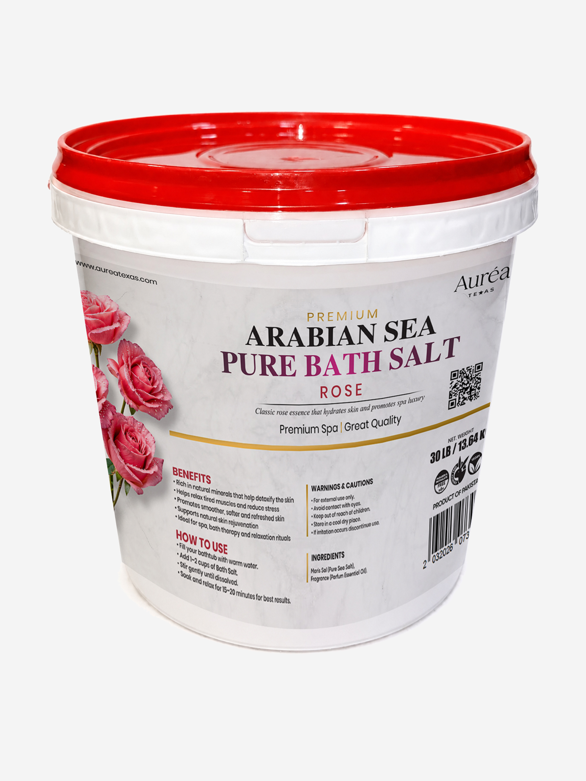 Premium Sea Salt Bath Salt – 30 lb Bucket