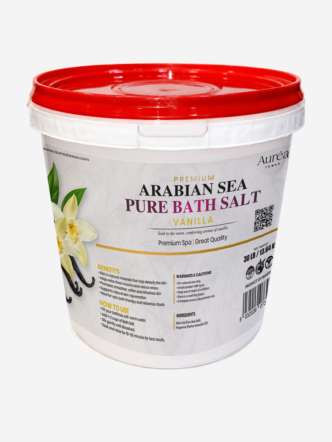 Premium Sea Salt Bath Salt – 30 lb Bucket