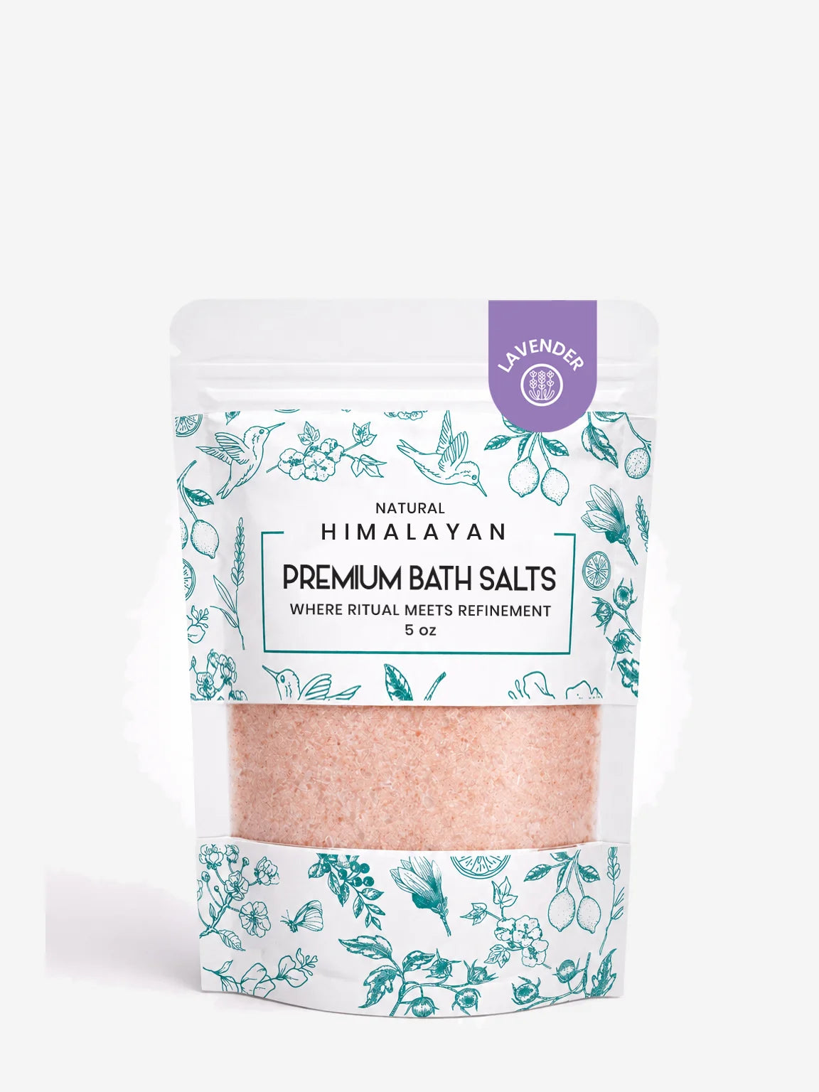 Premium Himalayan Pink Bath Salt – 5 oz, 48 Bags/Case