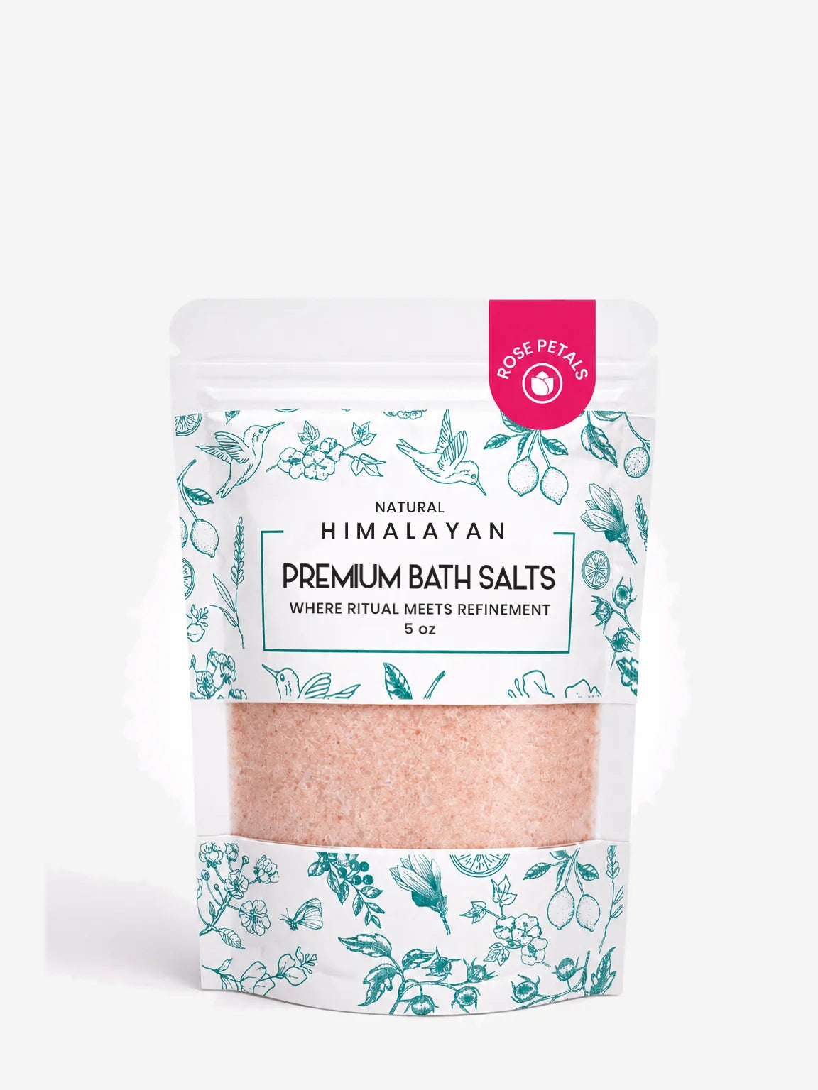 Premium Himalayan Pink Bath Salt – 5 oz, 48 Bags/Case