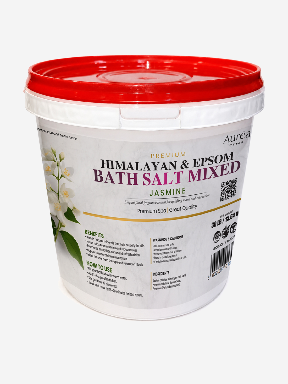 Premium Himalayan & Epsom Bath Salt – 30 lb Bucket