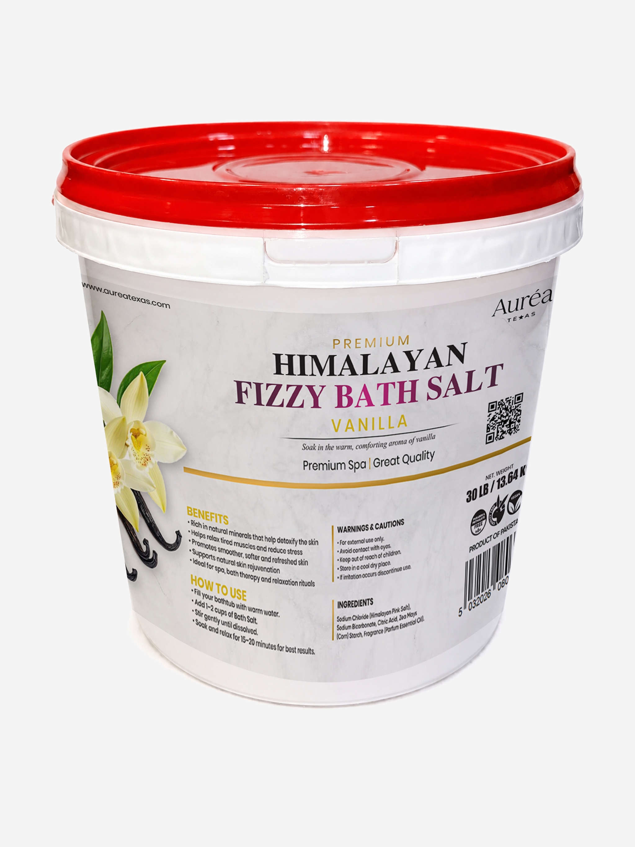 Premium Himalayan Fizzy Bath Salt – 30 lb Bucket